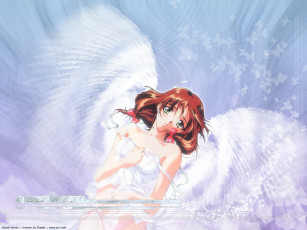 Картинка angel аниме angels demons девушка крылья ангел