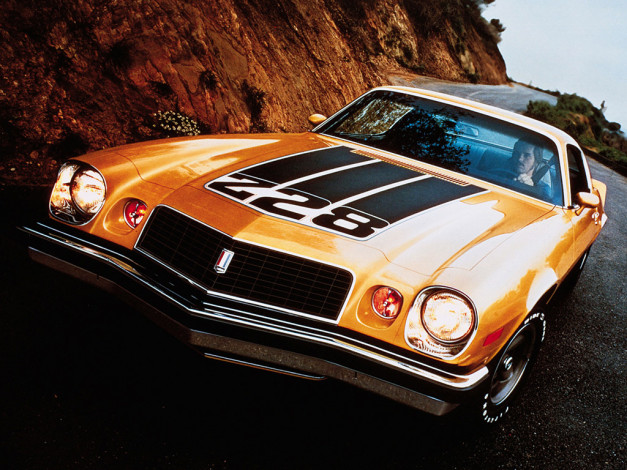 Обои картинки фото chevy, camaro, 1974, автомобили