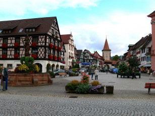 Картинка города улицы площади набережные германия генгенбах