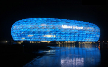 обоя спорт, стадионы, германия, стадион, альянц, арена, мюнхен
