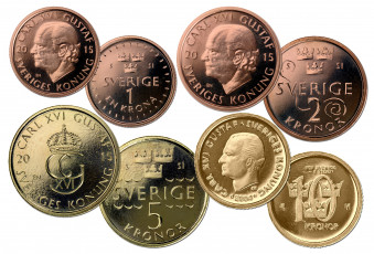Картинка разное золото купюры монеты кроны