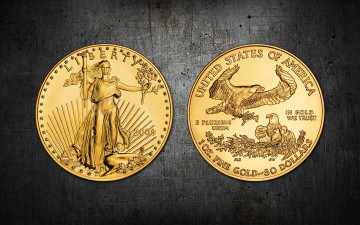 Картинка разное золото купюры монеты 50 долларов монета