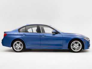 Картинка автомобили bmw sport синий 2013г sedan m f30 us-spec 328d package