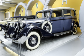 Картинка horch+830+bl+pullmann-cabriolet+bauer+coach+work+1936 автомобили выставки+и+уличные+фото история ретро автошоу выставка