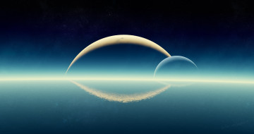 Картинка 3д+графика atmosphere+ mood+ атмосфера настроения планеты отражение