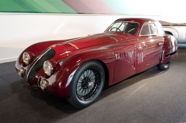 Обои картинки фото alfa romeo 8c 2900 b speciale tipo le mans touring body 1938, автомобили, выставки и уличные фото, история, ретро, автошоу, выставка