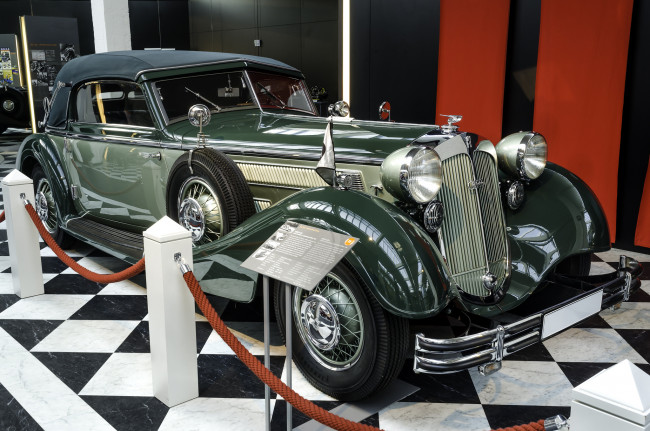 Обои картинки фото horch 853 sportcabriolet 1936, автомобили, выставки и уличные фото, ретро, автошоу, выставка, история