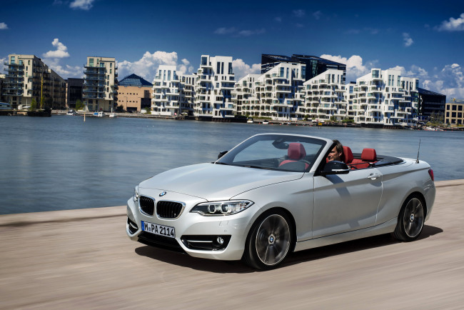 Обои картинки фото 2015 bmw 228i f23 convertible, автомобили, bmw, серебристый, кабриолет