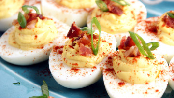 Картинка еда Яичные+блюда фаршированные яйца