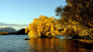 Картинка природа реки озера осень река отражение