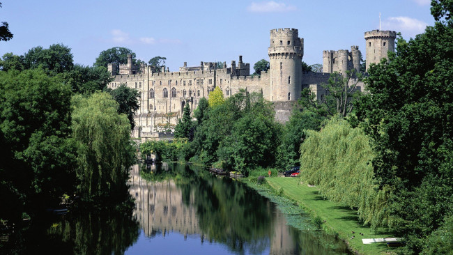 Обои картинки фото warwick castle, города, замки англии, warwick, castle