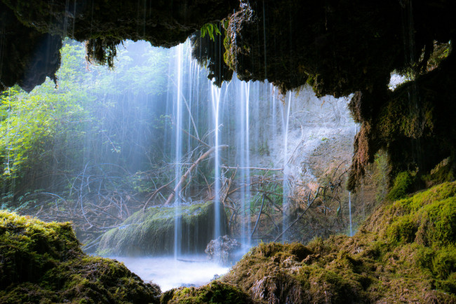 Обои картинки фото природа, водопады, простор