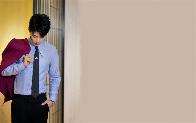 Обои картинки фото мужчины, xiao zhan, актер, пиджак, рубашка, галстук