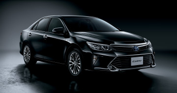 Картинка автомобили toyota camry hybrid jp-spec 2014г темный