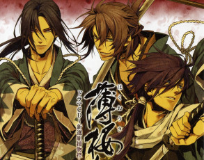 обоя аниме, hakuoki, парни