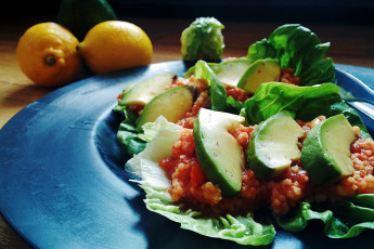 Картинка еда салаты +закуски лимоны авокадо