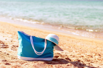 Картинка разное одежда +обувь +текстиль +экипировка сумка шляпа пляж море