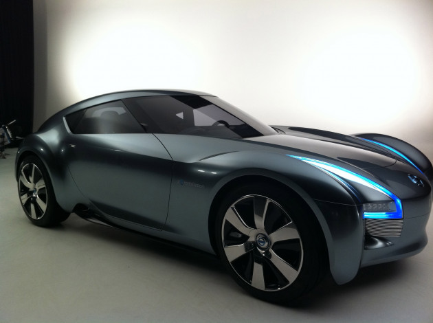 Обои картинки фото nissan esflow electric concept 2011, автомобили, выставки и уличные фото, nissan, esflow, electric, concept, 2011