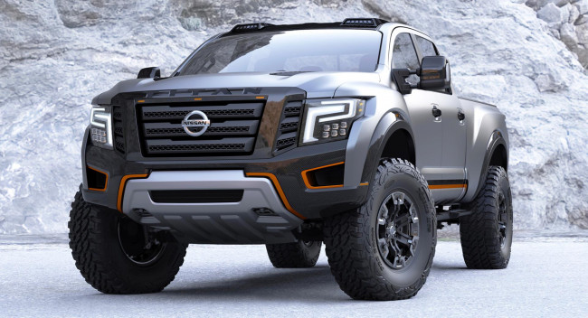 Обои картинки фото nissan titan xd warrior concept 2016, автомобили, 3д, внедорожник, джип, xd, 2016, concept, warrior, titan, nissan