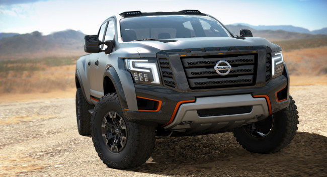 Обои картинки фото nissan titan xd warrior concept 2016, автомобили, 3д, concept, джип, внедорожник, nissan, 2016, xd, warrior, titan