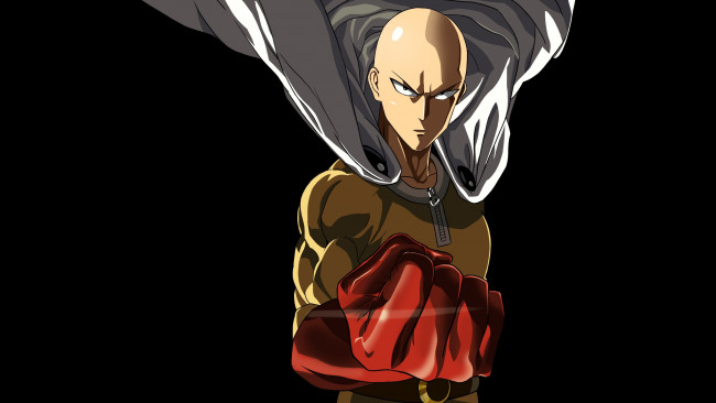 Обои картинки фото аниме, one punch man, saitama