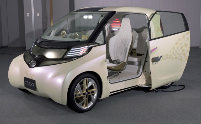 Обои картинки фото toyota ft ev-ii concept 2010, автомобили, toyota, 2010, concept, ft, ev-ii