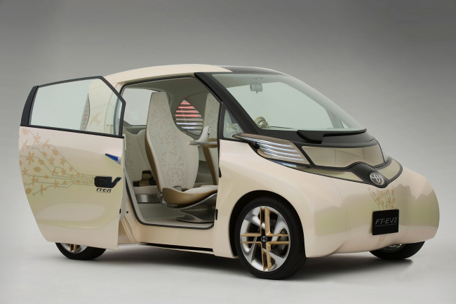 Обои картинки фото toyota ft ev-ii concept 2010, автомобили, toyota, 2010, concept, ft, ev-ii