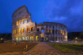 обоя roman colosseum, города, рим,  ватикан , италия, простор