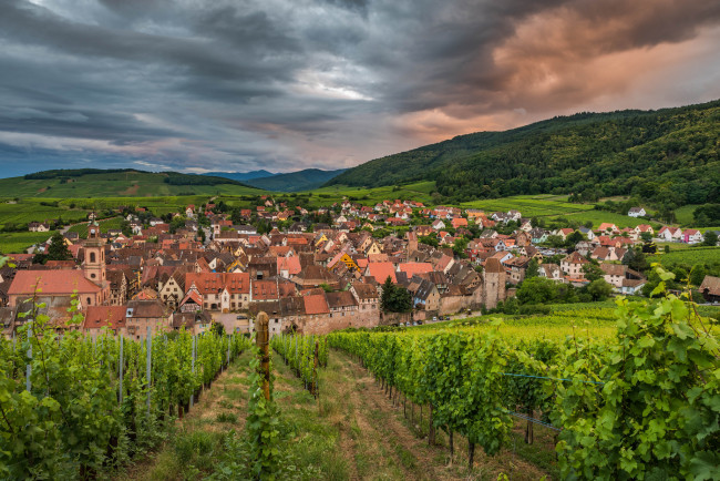 Обои картинки фото riquewihr, города, - панорамы, простор