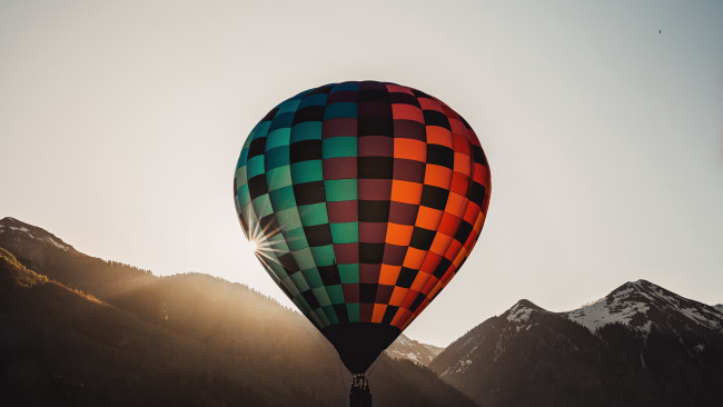 Обои картинки фото авиация, воздушные шары дирижабли, воздушный, шар, солнце, воздухоплавание