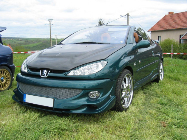 Обои картинки фото peugeot, 206, cc, автомобили