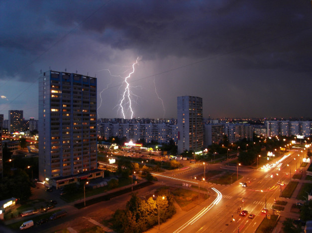 Обои картинки фото города, огни, ночного