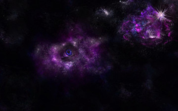Картинка 3д графика 3d eyes глаза глаз космос звезда