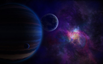 Картинка космос арт туманность планеты