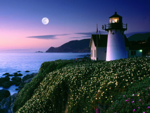 Картинка природа маяки маяк мыс побережье