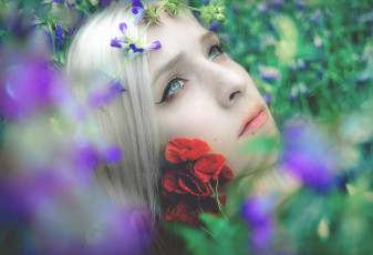 Картинка -Unsort+Лица+Портреты девушки unsort лица портреты цветы глаза