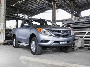 обоя автомобили, mazda, bt-50, серый, au-spec, cab, freestyle