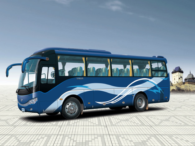Обои картинки фото автомобили, автобусы, hx, zk6859, yutong