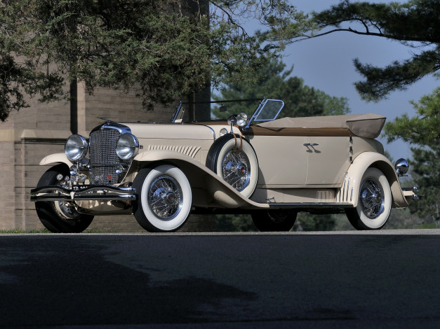 Обои картинки фото автомобили, duesenberg, 1930г, murphy, lwb, berline, convertible, j, 391-2315