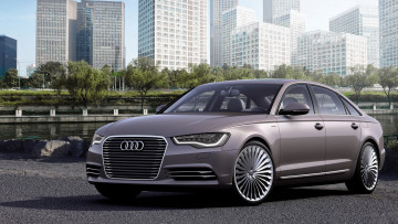 Картинка audi+a6l+e-tron+concept+2012 автомобили audi 2012 concept e-tron a6l