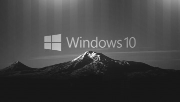 Картинка компьютеры windows+10 горы фон логотип