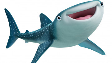 Картинка мультфильмы finding+dory акула