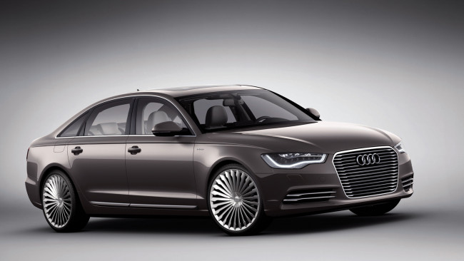 Обои картинки фото audi a6l e-tron concept 2012, автомобили, audi, a6l, 2012, concept, e-tron