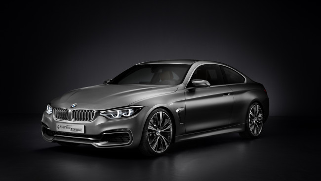 Обои картинки фото bmw 4-series coupe concept 2013, автомобили, bmw, coupe, 4-series, 2013, concept