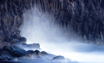 Картинка ла+пальма +испания природа горы озеро свет камни пещера