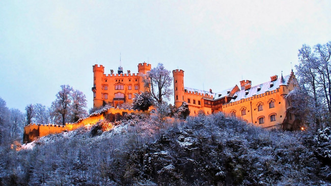 Обои картинки фото hohenschwangau castle, города, замки германии, hohenschwangau, castle