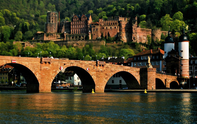 Обои картинки фото heidelberg castle, города, замки германии, heidelberg, castle