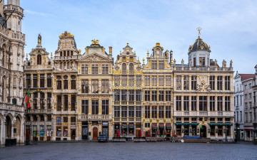 Картинка города брюссель+ бельгия старинные здания