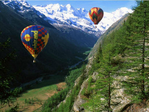 обоя europe, france, balloons, авиация, воздушные, шары
