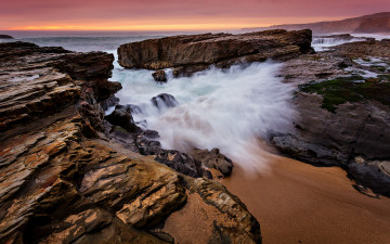 Картинка природа побережье берег камни океан